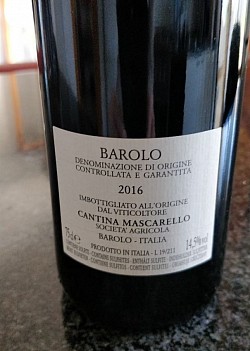 Bartolo Mascarello Etichetta Retro